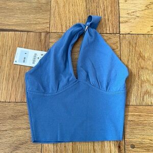 Zara One Shoulder Cropped Shirt